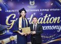 Самая высокая выпускница Казахстана получила диплом Amanzholov University