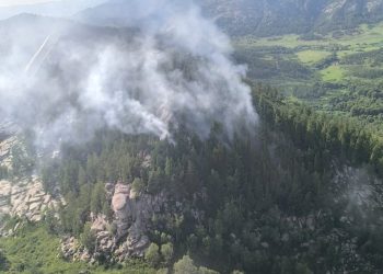 ­ШҚО-да орман өртін сөндіруге тікұшақ жұмылдырылды