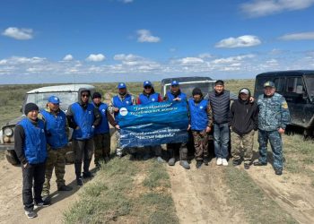 18 тонна қоқыс жиналды: ШҚО-да экологиялық акция өтіп жатыр