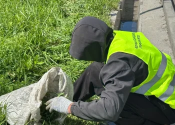 Жанжал шығарған екі адам Өскемен көшелерін сыпырып жүр