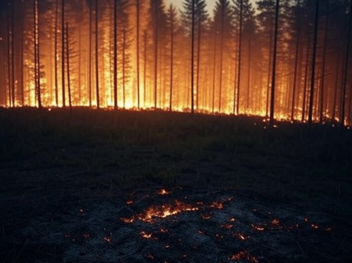 ШҚО-да найзағай салдарынан 17 орман өрті тіркелген