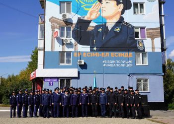 Қызметте жүріп қаза тапқан полицейлерге арналған мурал салынды — ШҚО