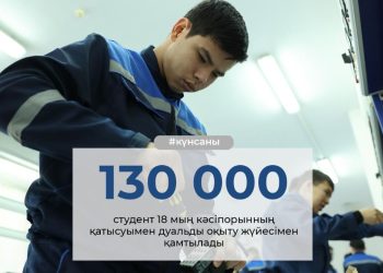 Биыл 130 мың студент дуальды оқытумен қамтылады