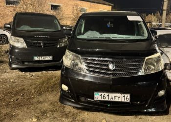 Өскемен полицейлері бір нөмірмен жүрген екі бірдей «Альфард» автокөлігін тоқтатты