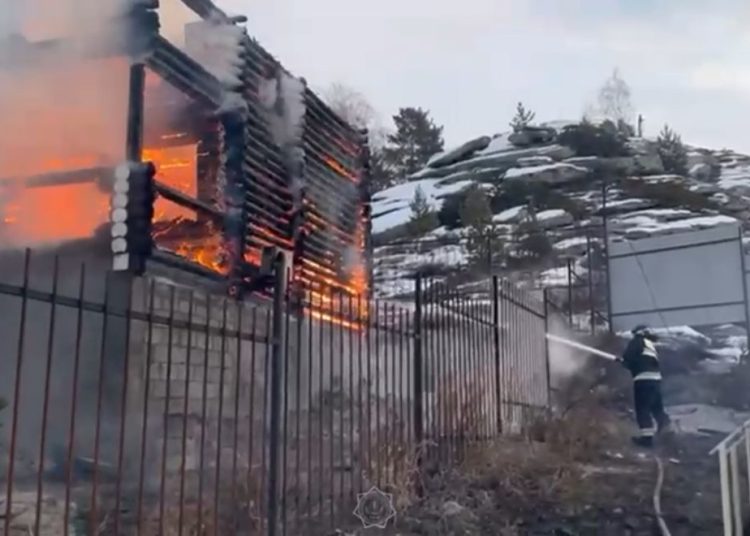 ШҚО-дағы демалыс базаларының бірінен өрт шықты