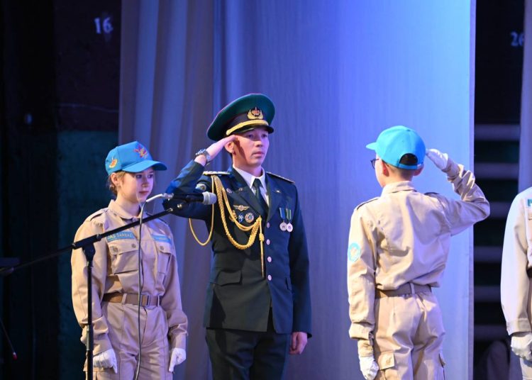 Сағадат Нұрмағамбетов атындағы мектепте «Жас сарбаздар» әскери ант қабылдады