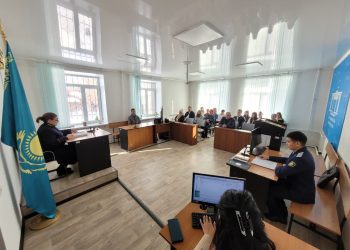 Алтай ауданында студенттерге арналған көрсетілімдік сот процесі өтті
