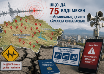 ШҚО-дағы 75 елді мекен сейсмикалық қауіпті аймақта орналасқан